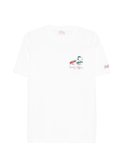 T-shirt uomo MC2 Saint Barth Portofino bianca con stampa MC2 SAINT BARTH | PORTOFINO07995L